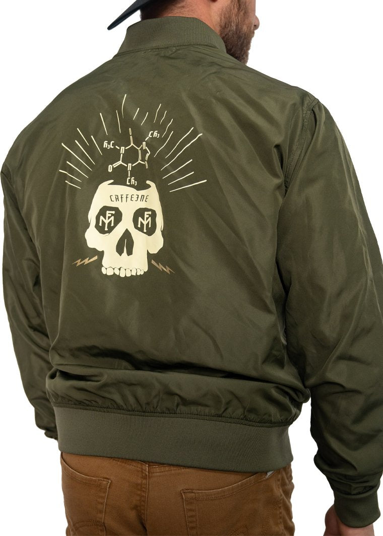 Feed Me Fight Me Brainstorm Bomber Jacket (Army Green) - 9 for 9