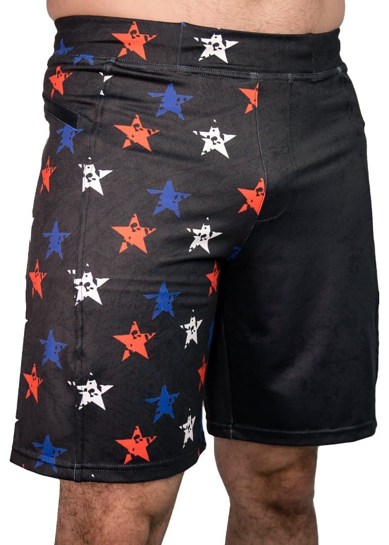 Feed Me Fight Me Men's Red, White & Freedom Shorts - 9 for 9
