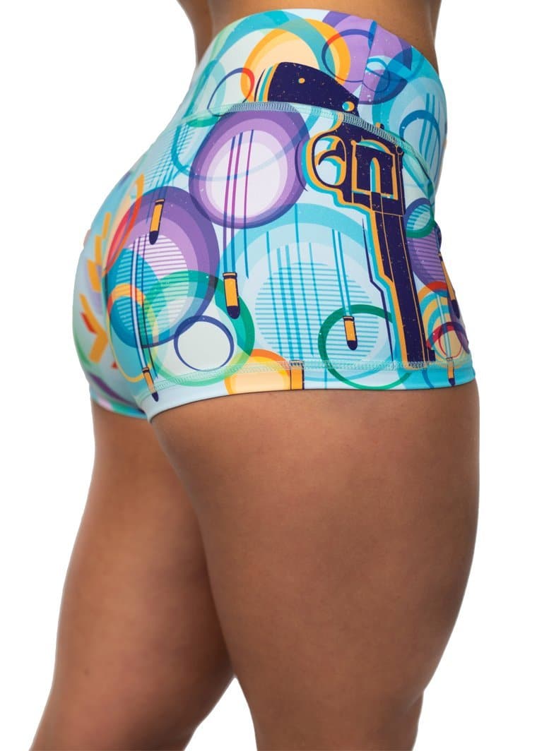 Feed Me Fight Me Women's One Shot Shorts by Sheila Barden (Low-Rise) - 9 for 9