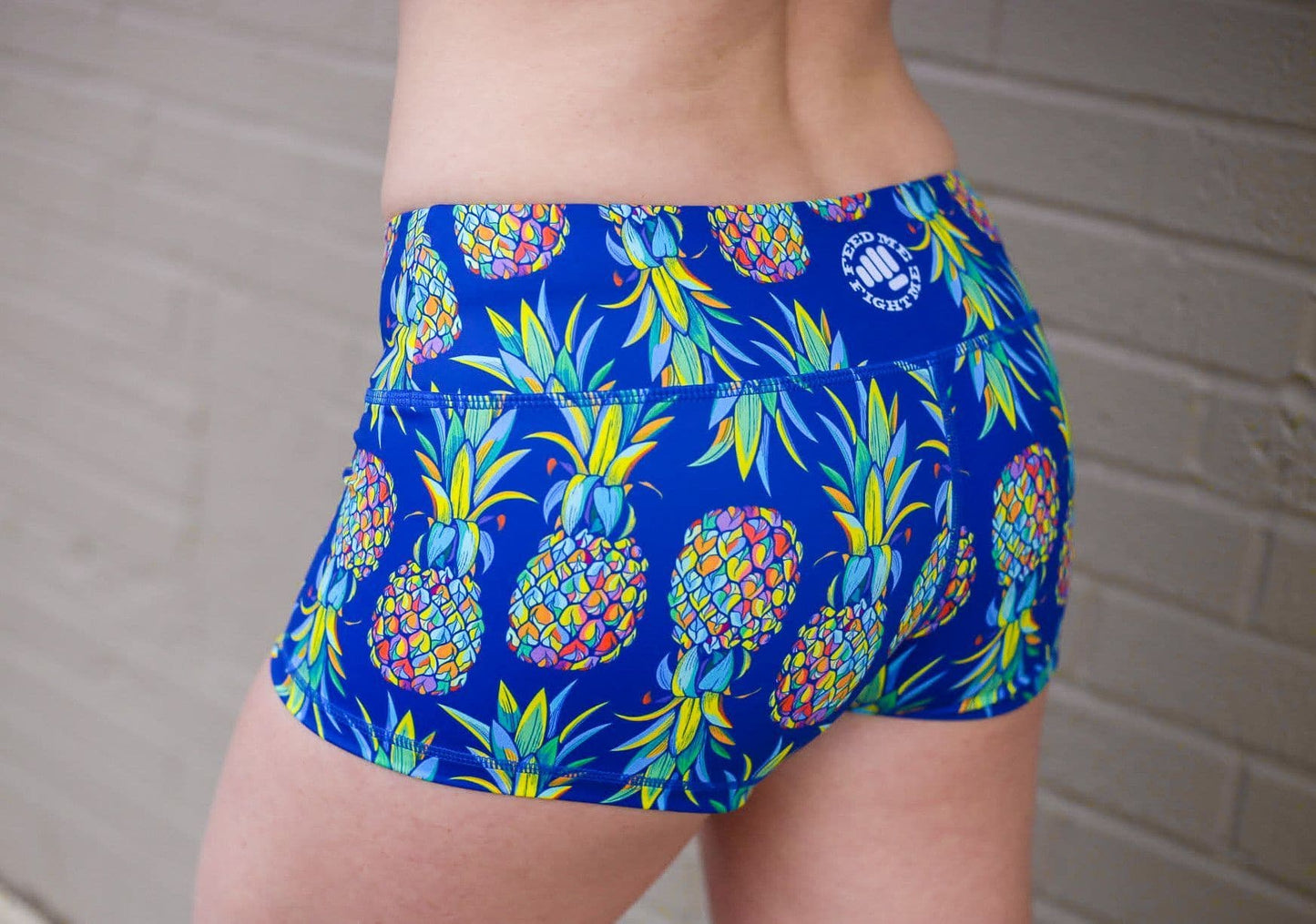 Feed Me Fight Me Women's Pineapple Shorts - 9 for 9