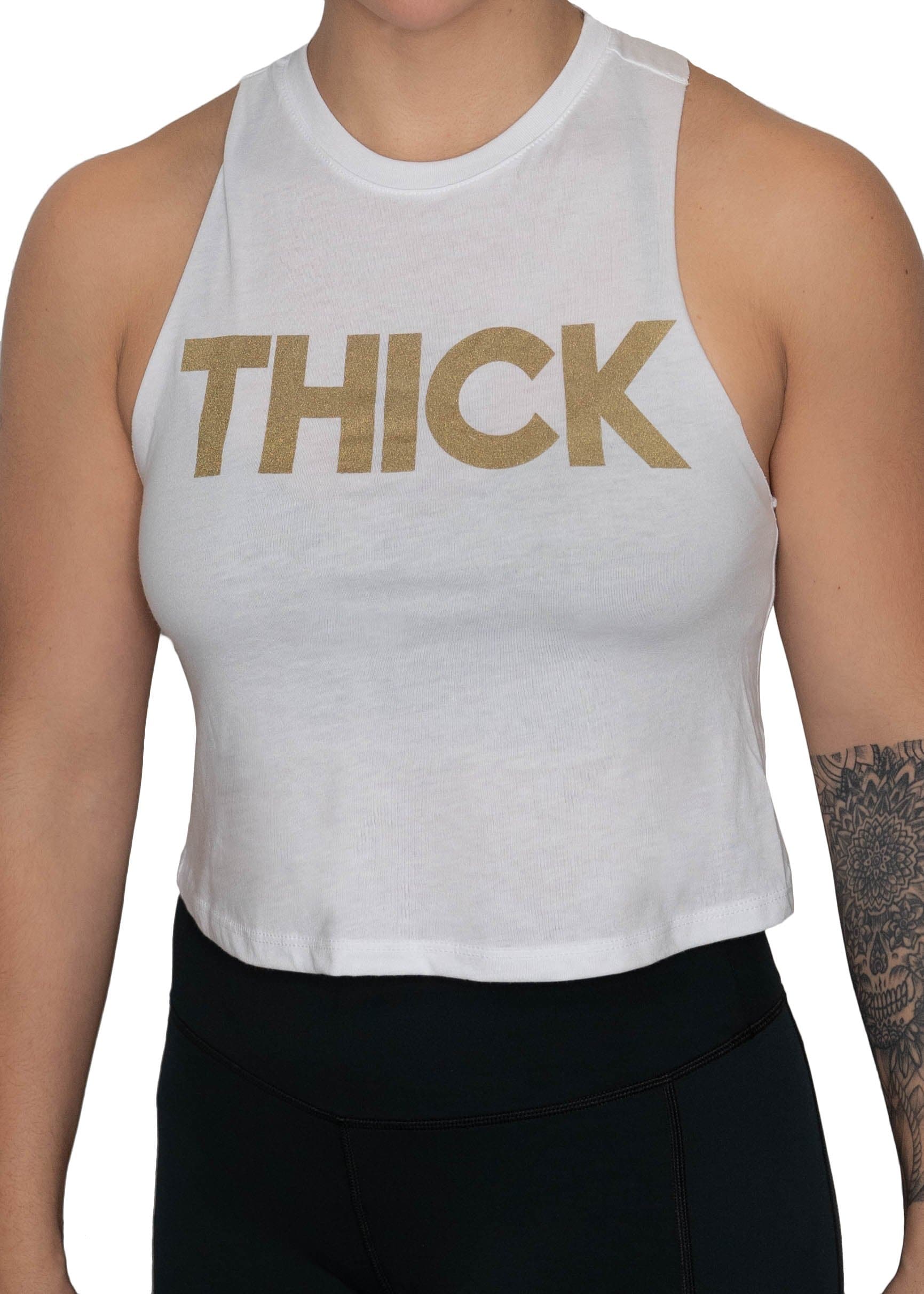 Feed Me Fight Me THICK Tank (White/Gold) - 9 for 9