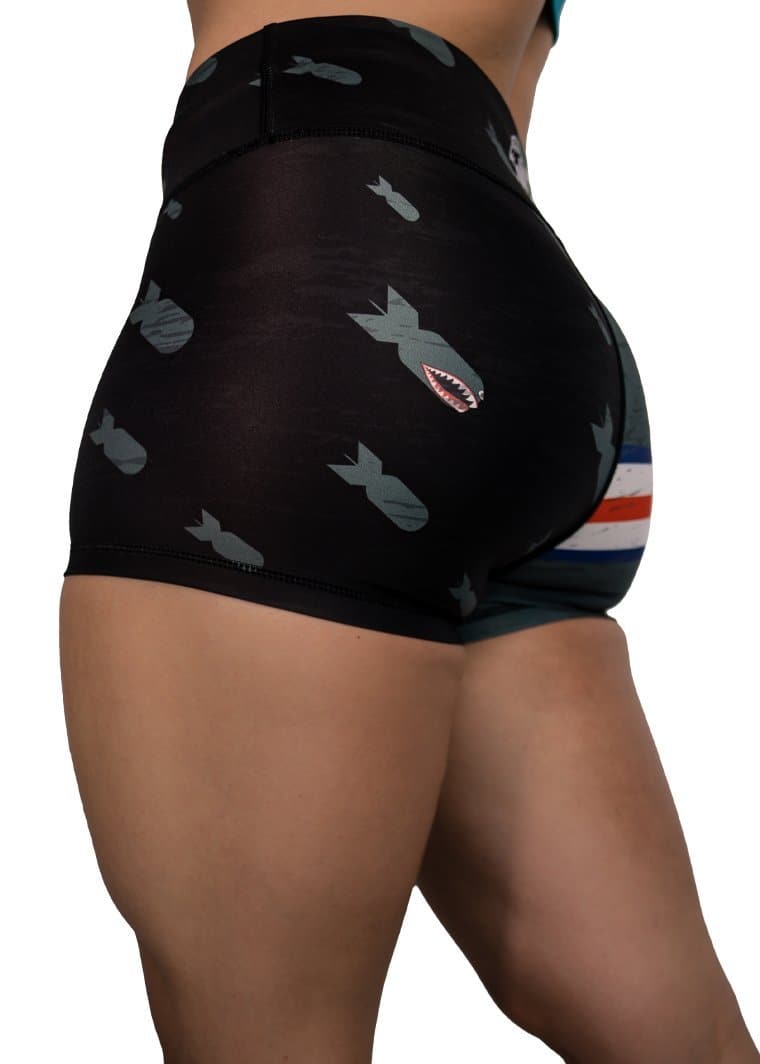 Feed Me Fight Me Women's Warbird Endurance Shorts - 9 for 9