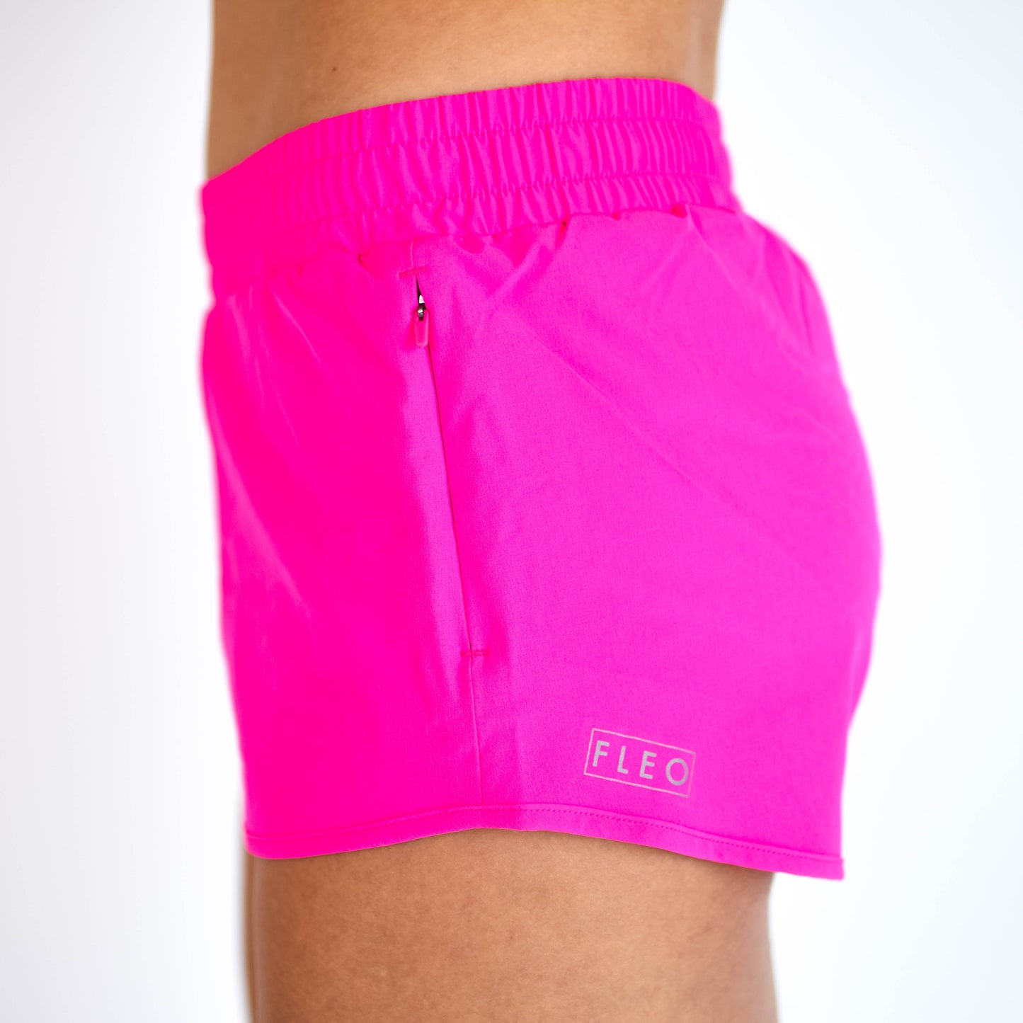 FLEO Keep Up Shorts - Neon Pink