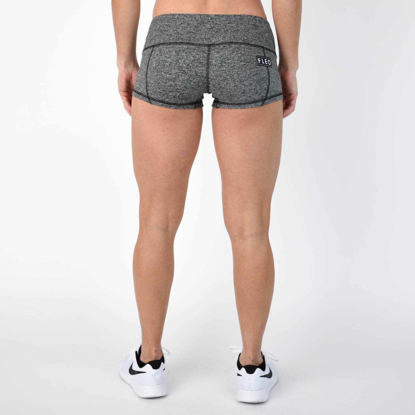 FLEO Heather Grey Shorts (Low-rise Contour)
