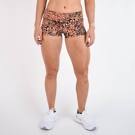 FLEO Tangerine Leopard Shorts (Original)