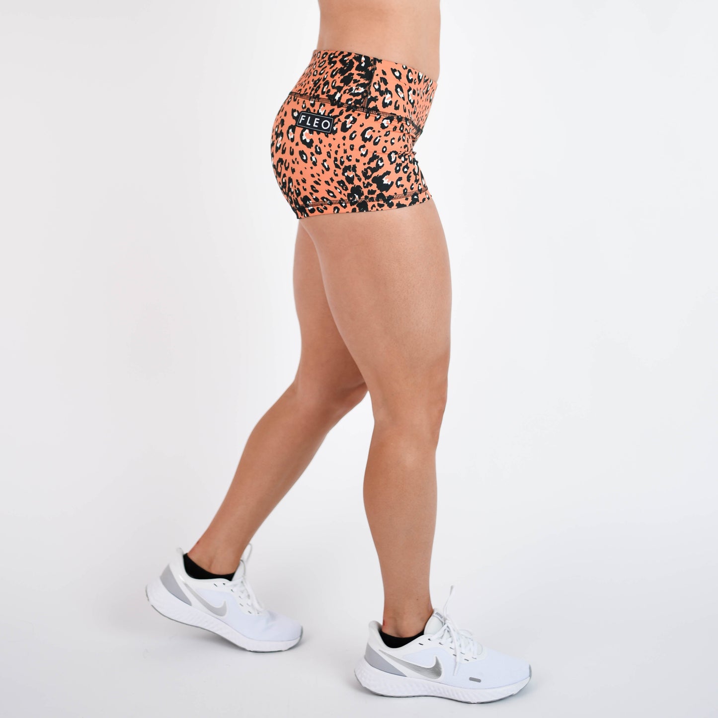 FLEO Tangerine Leopard Shorts (Original)