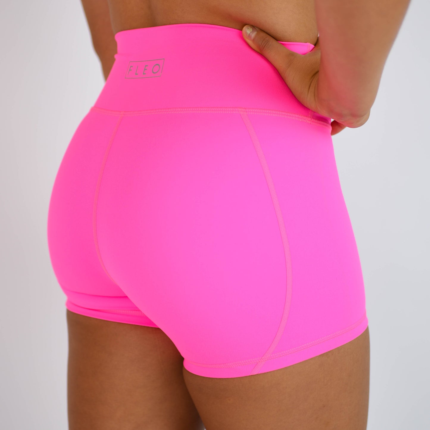 FLEO Neon Pink Shorts (True High Contour)