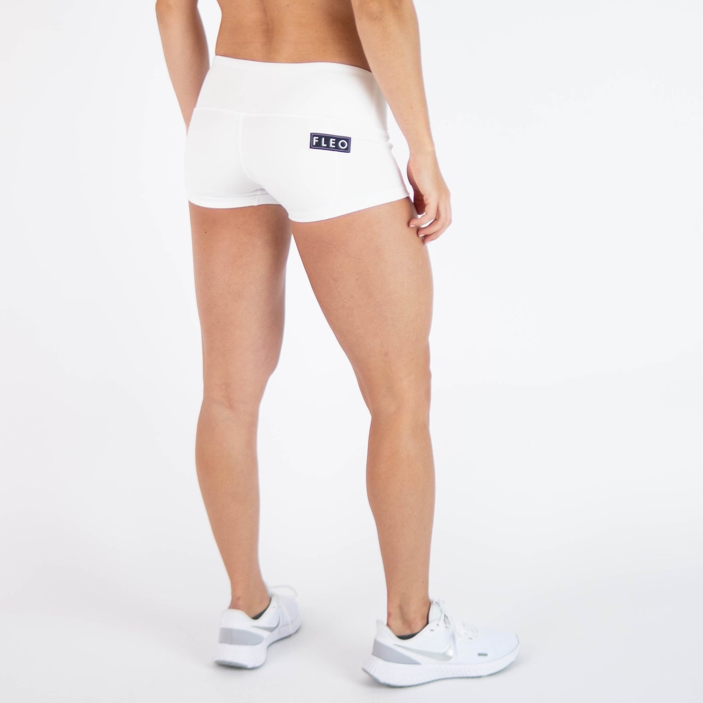 FLEO White Shorts (Low-rise Contour)