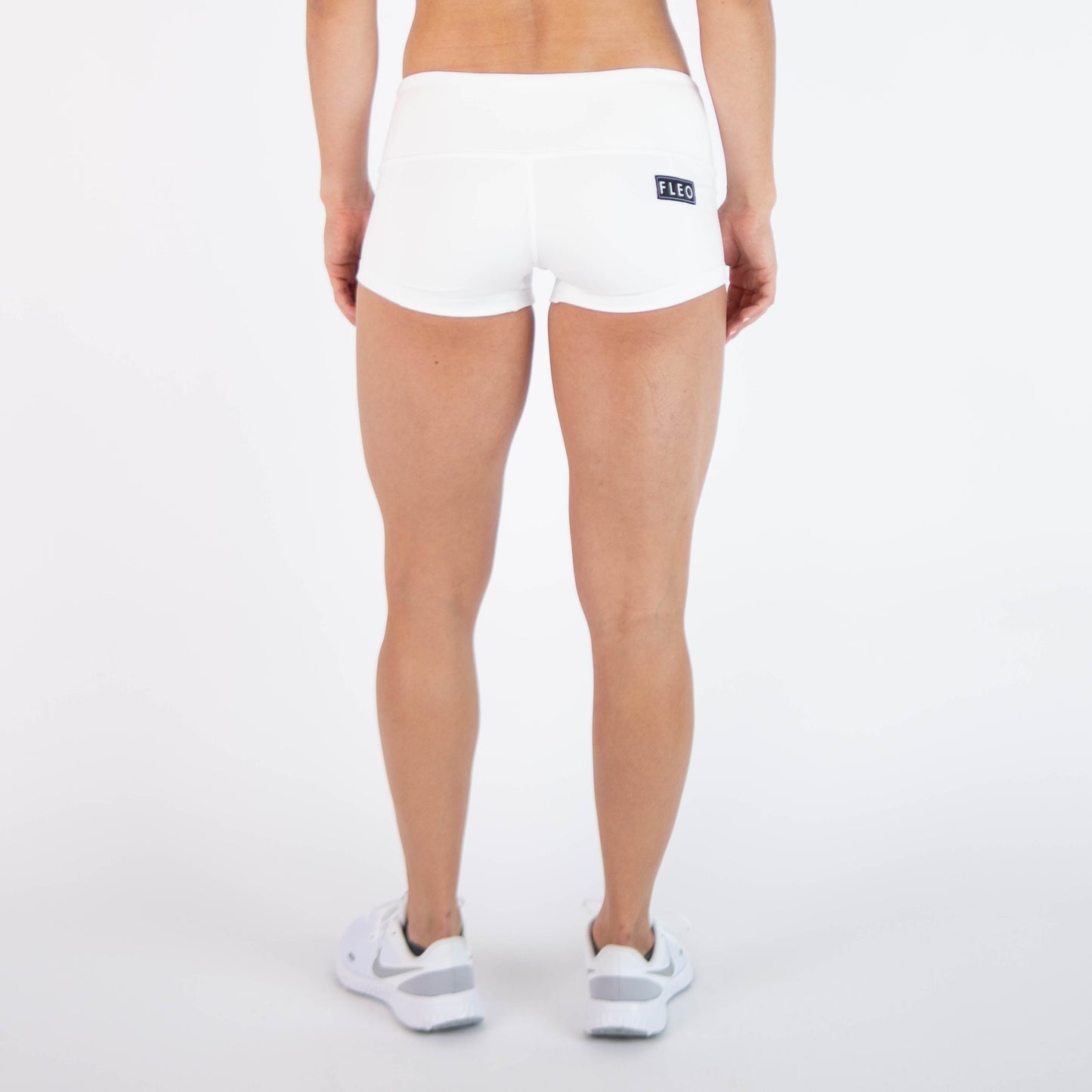 FLEO White Shorts (Low-rise Contour)
