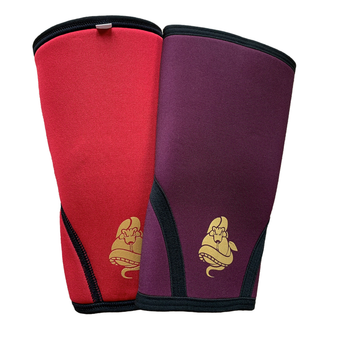 Frank Daddy Choker Knee Sleeves Limited Edition Plum/Red (7mm)
