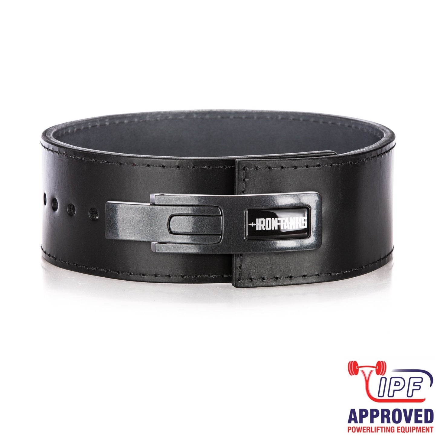Iron Tanks Hellraiser Powerlifting Lever Belt - 10mm/13mm thick - IPF APPROVED (NO LEVER)