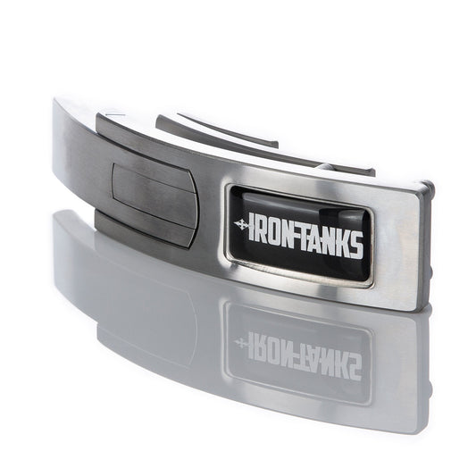 Iron Tanks Goliath Lever Buckle (Brushed Steel) - IPF APPROVED