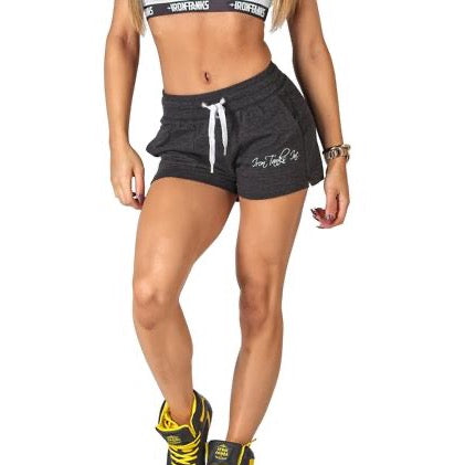 Iron Tanks Women's Impact Gym Shorts (Charcoal) - 9 for 9