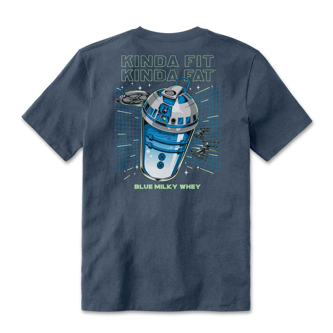 Kinda Fit Kinda Fat Blue Milky Whey Tee (Blue)