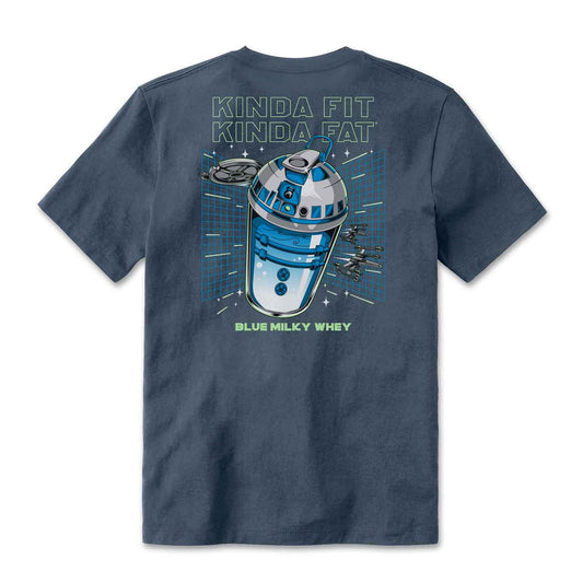 Kinda Fit Kinda Fat Blue Milky Whey Tee (Blue)
