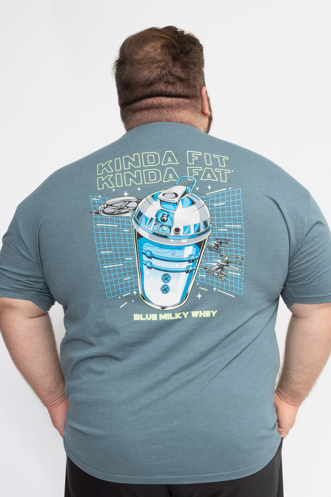 Kinda Fit Kinda Fat Blue Milky Whey Tee (Blue)