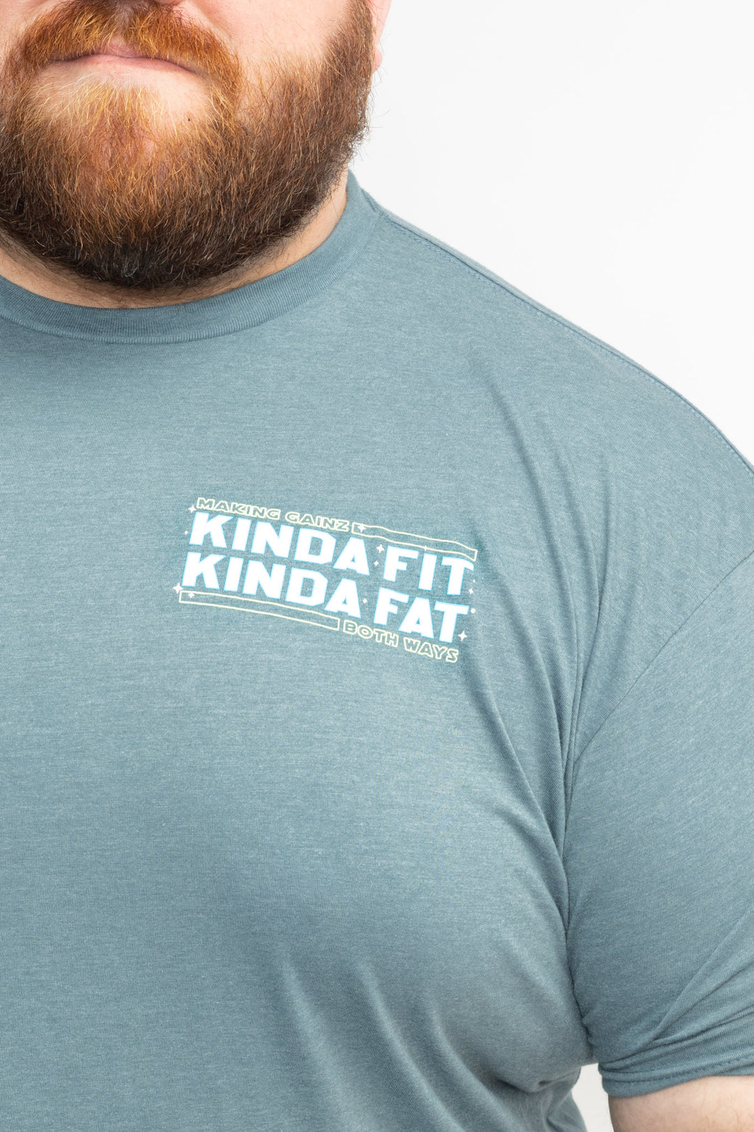Kinda Fit Kinda Fat Blue Milky Whey Tee (Blue)