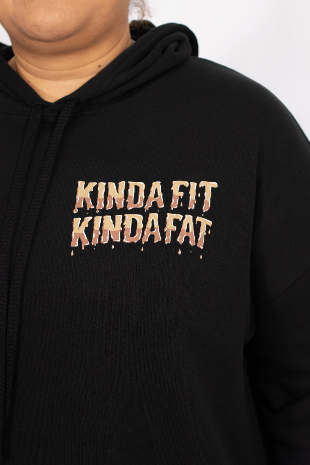 Kinda Fit Kinda Fat Boba Bell Cropped Hoodie