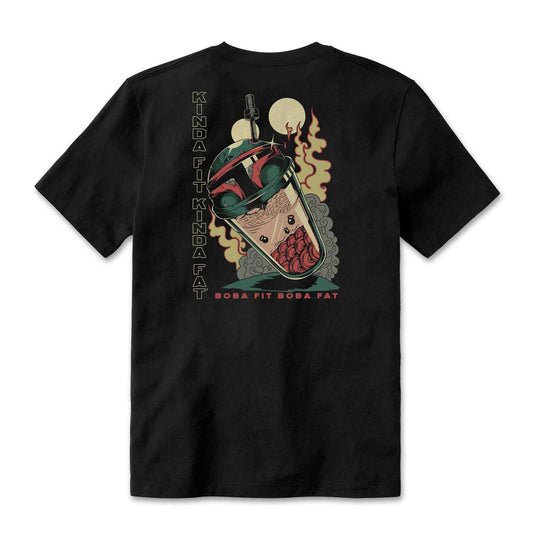 Kinda Fit Kinda Fat Boba Fit Boba Fat Tee (Black)