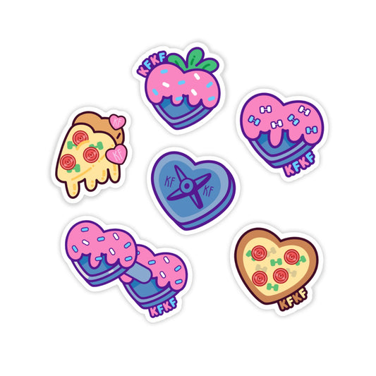 Kinda Fit Kinda Fat Candy Hearts Sticker Pack