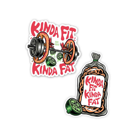 Kinda Fit Kinda Fat Deadlifts and Duros Sticker Pack