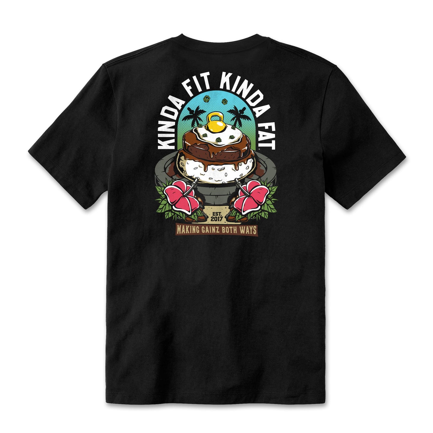 Kinda Fit Kinda Fat Loco Moco Gainz Tee