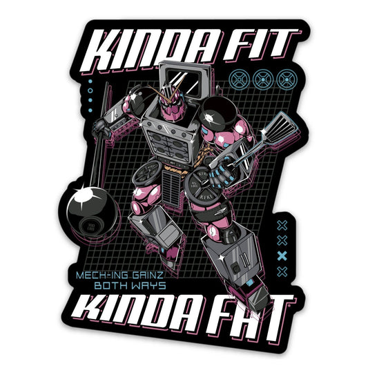 Kinda Fit Kinda Fat Meching Gainz Sticker
