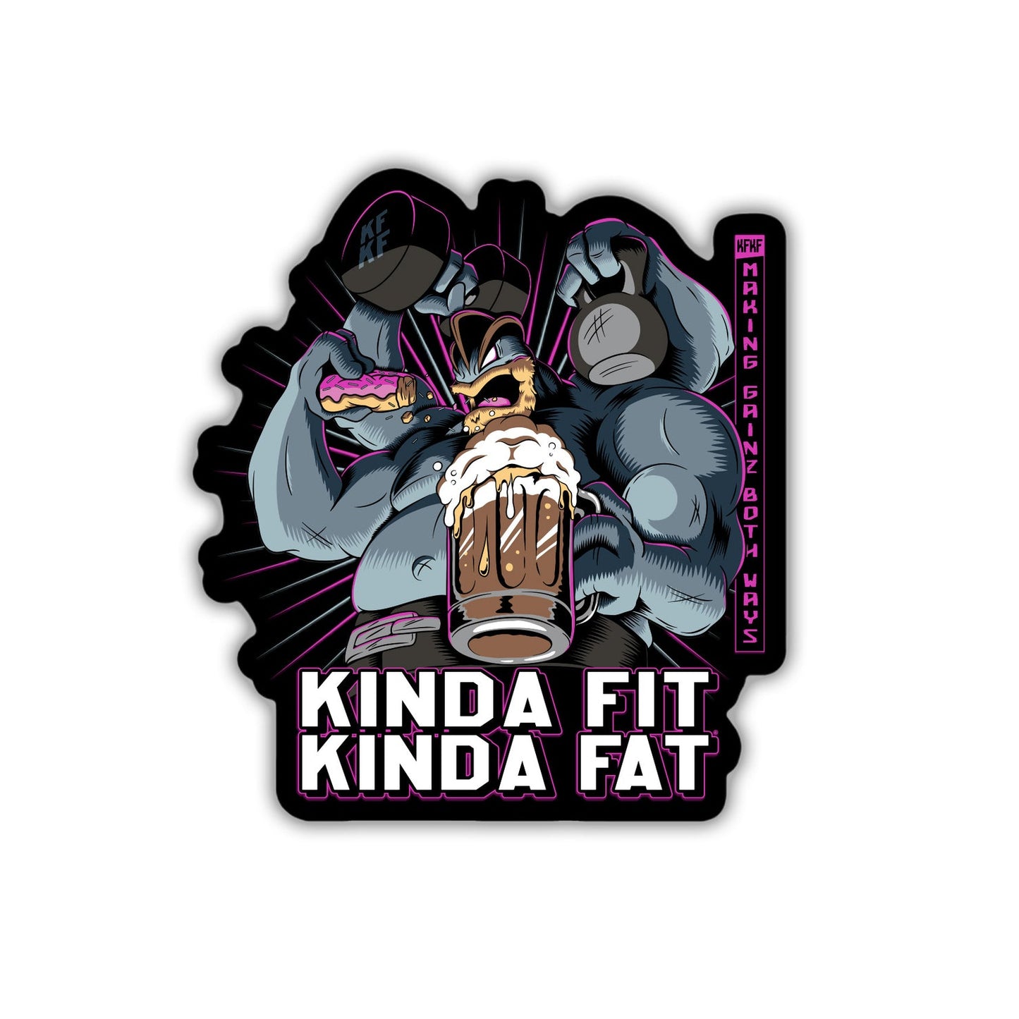 Kinda Fit Kinda Fat MoreChomp Sticker
