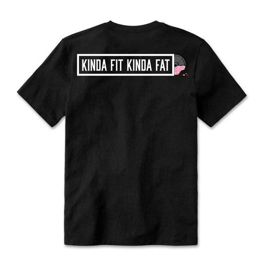 Kinda Fit Kinda Fat Original Donut Bar Logo Tee (Black)
