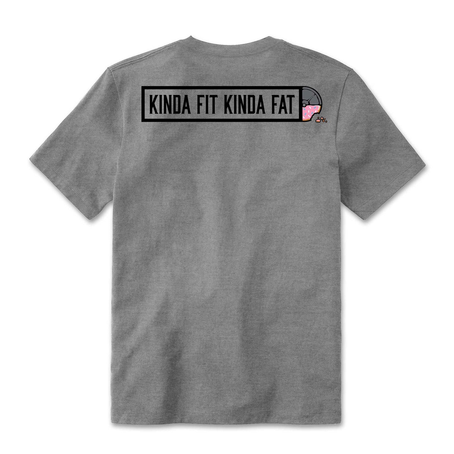 Kinda Fit Kinda Fat Original Donut Bar Logo Tee (Grey)