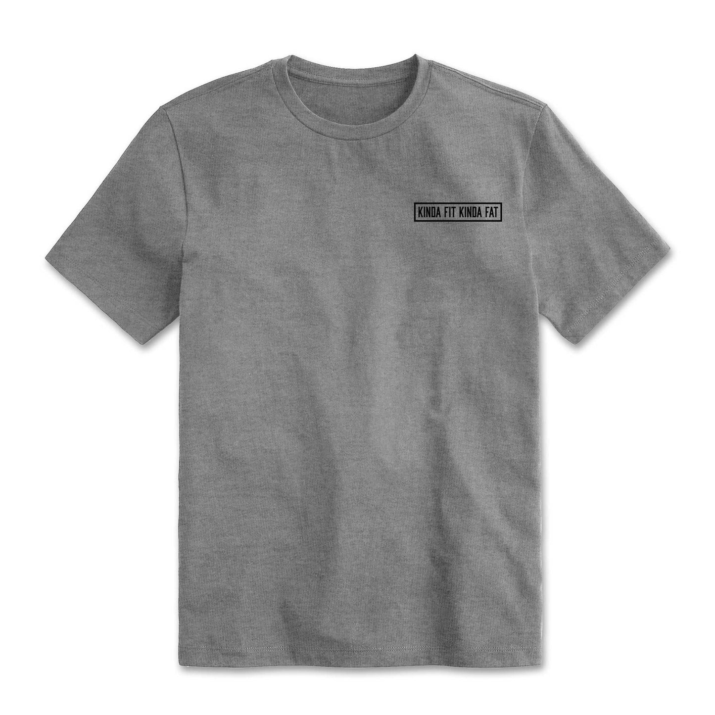 Kinda Fit Kinda Fat Original Donut Bar Logo Tee (Grey)