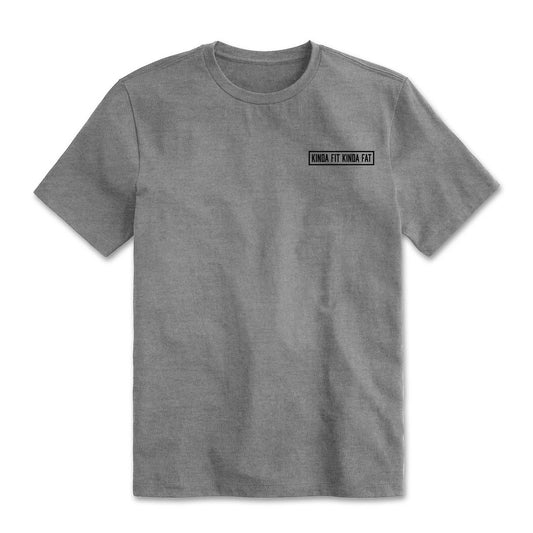 Kinda Fit Kinda Fat Original Donut Bar Logo Tee (Grey)