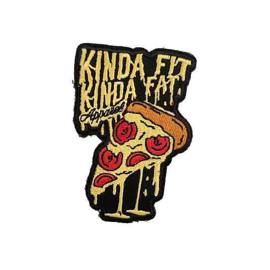 Kinda Fit Kinda Fat Plateroni Pizza Velcro Patch