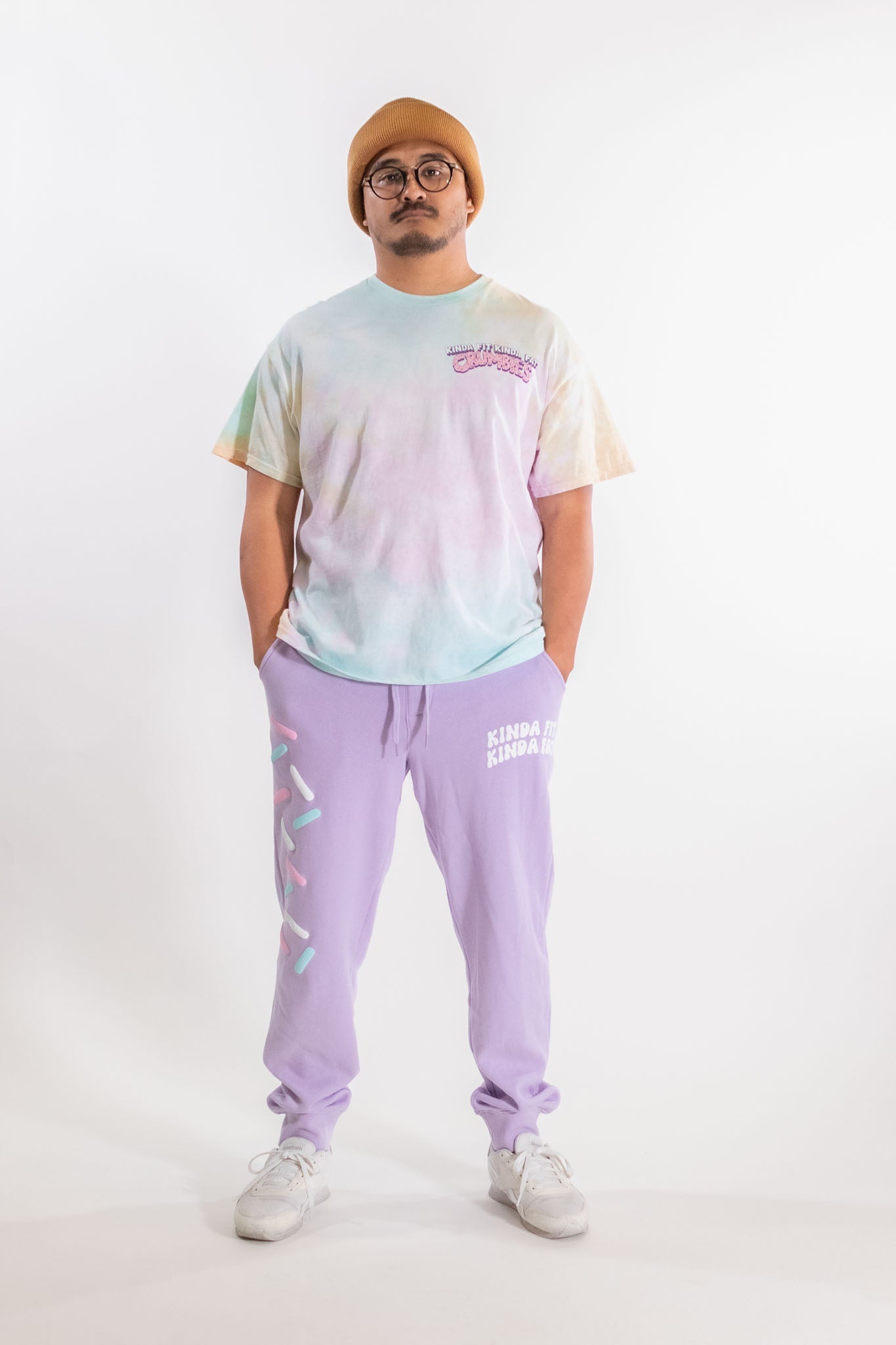 Kinda Fit Kinda Fat Sprinkle Puff Print Joggers