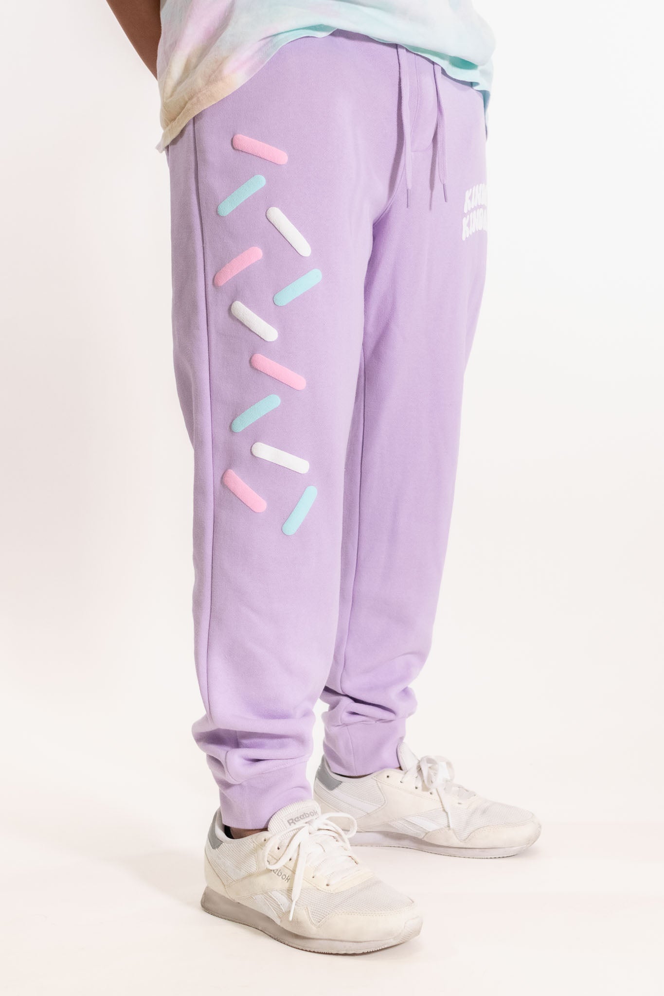 Kinda Fit Kinda Fat Sprinkle Puff Print Joggers