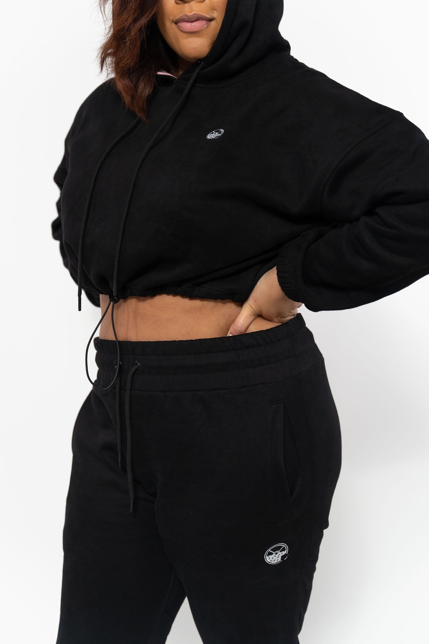 Kinda Fit Kinda Fat Stay Hungry Cropped Hoodie