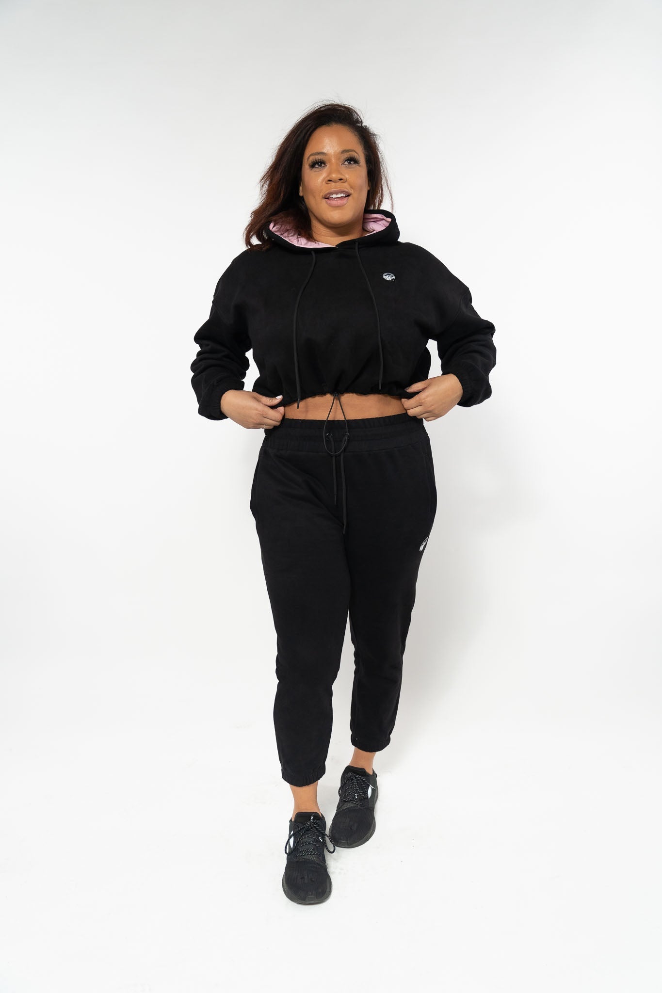Kinda Fit Kinda Fat Stay Hungry Cropped Hoodie