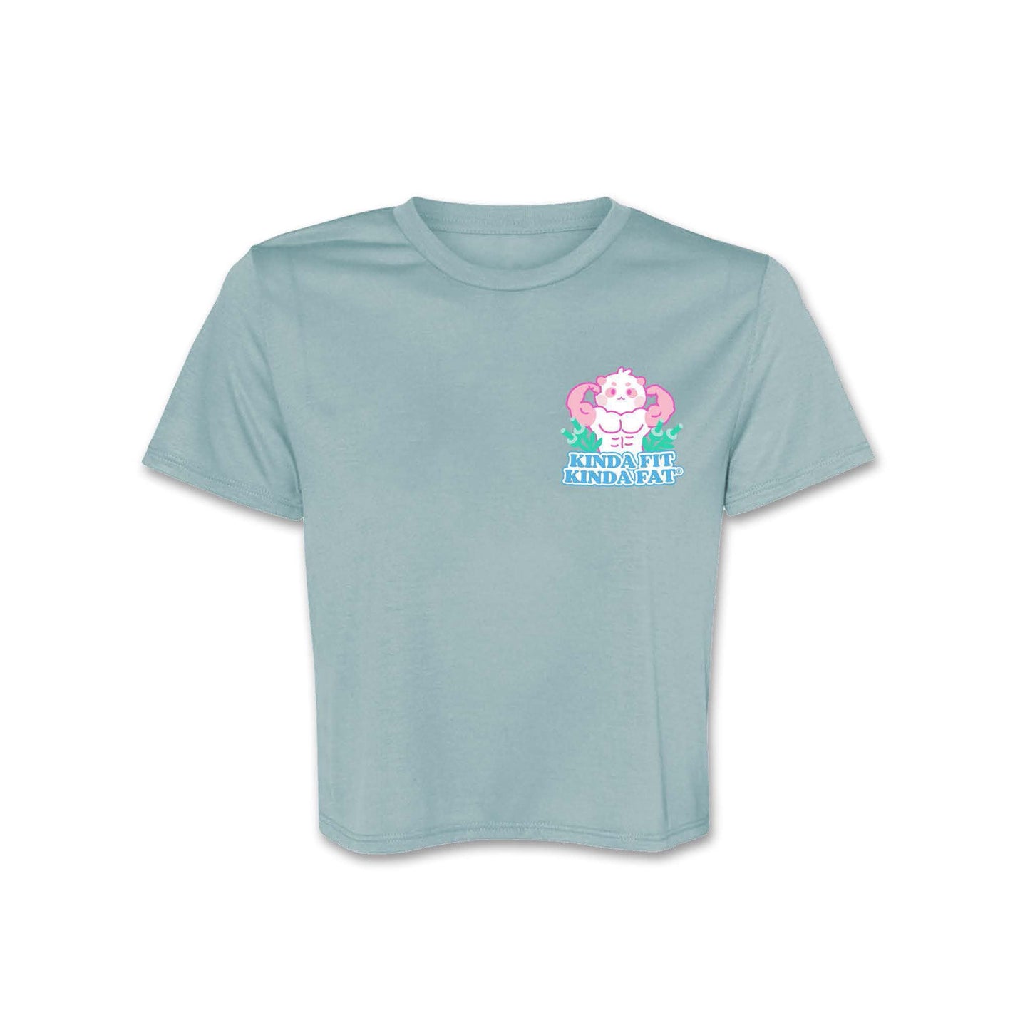 Kinda Fit Kinda Fat Strong Panda Cropped Tee
