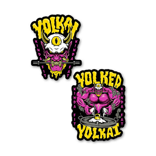 Kinda Fit Kinda Fat Yolked Yolkai Sticker Pack