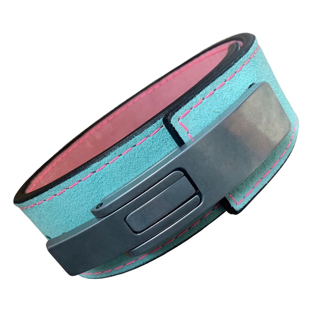 Pioneer Fitness Powerlifting Lever Belt – 10mm thick – 3" wide (Two Tone Suede) - 9 for 9