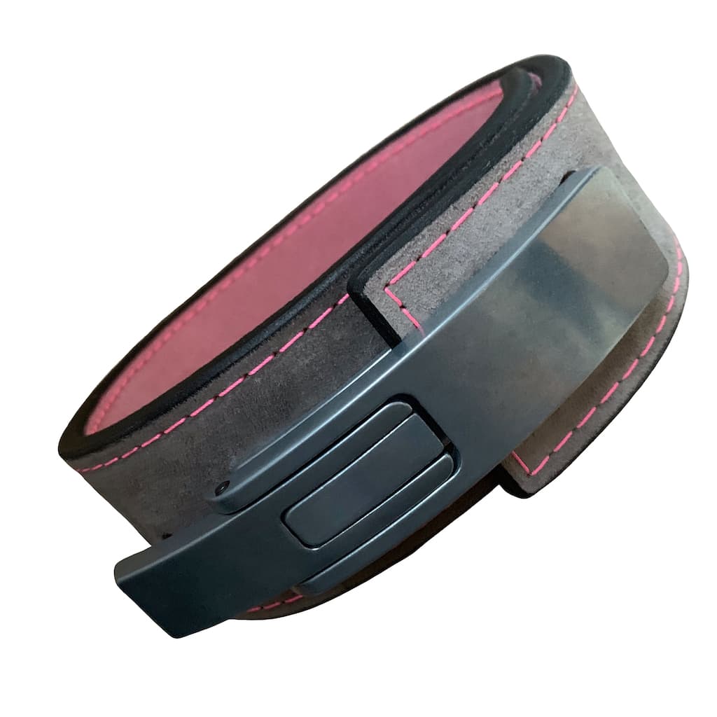 Pioneer Fitness Powerlifting Lever Belt – 10mm thick – 3" wide (Two Tone Suede) - 9 for 9