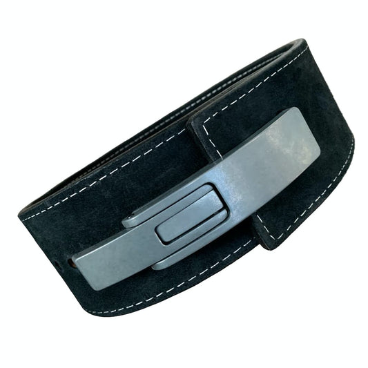 Pioneer Fitness Powerlifting Lever Belt – 13mm thick – 4" wide (Single Colour Suede) - 9 for 9
